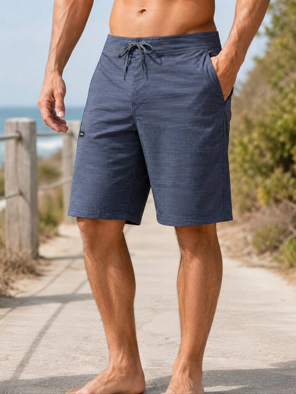 O’Neill Mens Size 30 Boardshorts Charcoal Blue Surf Shorts